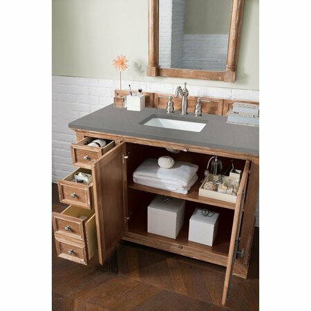 James Martin Vanities Providence 48in Single Vanity, Driftwood w/ 3 CM Grey Expo Quartz Top 238-105-5211-3GEX